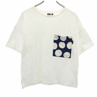 ユニクロ(UNIQLO)のユニクロ マリメッコ コラボ 半袖 Tシャツ M ホワイト UNIQLO +J ポケT Marimekko レディース(Tシャツ(半袖/袖なし))