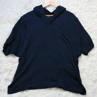 コムデギャルソン(COMME des GARCONS)の80s COMME des GARCONS レーヨン藍染め加工カットソー シャツ(カットソー(半袖/袖なし))