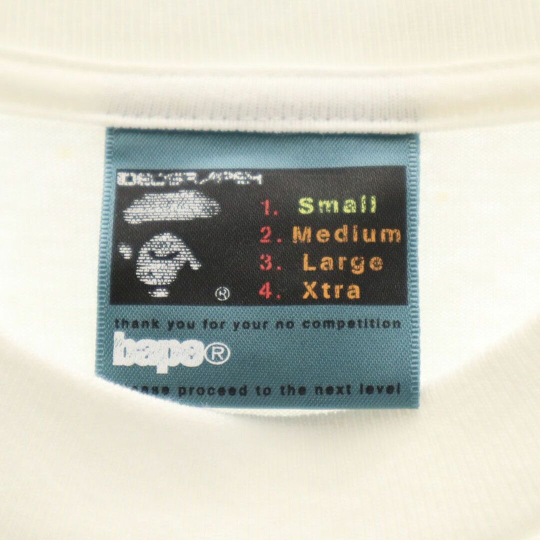 新作 完売A BATHING APE 半袖Tシャツ ホワイト　S エイプ A BATHING APE - アベイシングエイプ 半袖 Tシャツ S ホワイト A