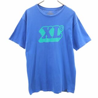 エクストララージ(XLARGE)のエクストララージ プリント 半袖 Tシャツ M ブルー系 XLARGE メンズ(Tシャツ/カットソー(半袖/袖なし))