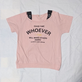 150 半袖　Tシャツ　ピンク(Tシャツ/カットソー)