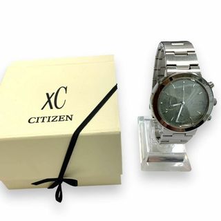 シチズン(CITIZEN)の【美品・電池交換済】CITIZEN　XC　シチズン クロスシー 　グリーン文字盤(腕時計)