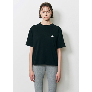 クラネ(CLANE)のクラネペタル　ワンポイントTシャツ　ブラック(Tシャツ/カットソー(半袖/袖なし))