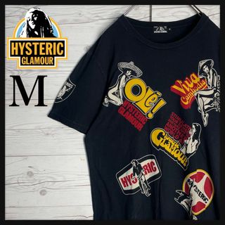 ヒステリックグラマー(HYSTERIC GLAMOUR)の【超人気モデル】ヒステリックグラマー ヒスガール ロゴ満載 奇抜希少 Tシャツ.(Tシャツ/カットソー(半袖/袖なし))