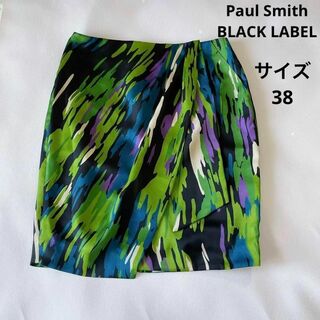 Paul Smith - 超美品 ポールスミスブラック  ミニスカート マルチカラー サイズ38 人気