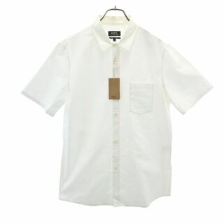 アーペーセー(A.P.C)のアーペーセー 半袖 シャツ L ホワイト A.P.C. メンズ(シャツ)