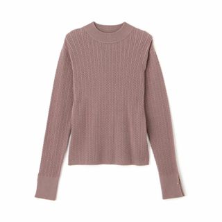 PROPORTION BODY DRESSING - プロポーションボディドレッシング ミニケーブルスリットチェーンニット モカ S