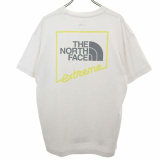 ザノースフェイス(THE NORTH FACE)のザノースフェイス NT32033 アウトドア バックプリント 半袖 Tシャツ XL ホワイト THE NORTH FACE メンズ(Tシャツ/カットソー(半袖/袖なし))