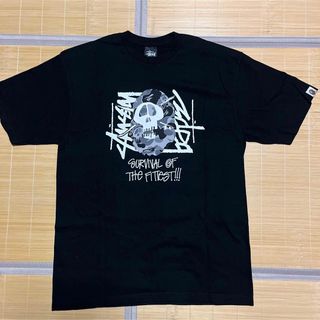 AP BAPE KAWS STUSSY Camo 迷彩　tシャツ　黒　ブラック