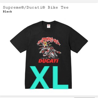シュプリーム(Supreme)のXL supreme Ducati bike tee black シュプリーム(Tシャツ/カットソー(半袖/袖なし))