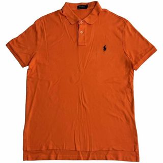 ポロラルフローレン(POLO RALPH LAUREN)のポロラルフローレン 半袖ポロシャツ オレンジ ポニー刺繍 夏物古着 j12①(ポロシャツ)