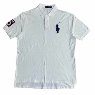 ポロラルフローレン(POLO RALPH LAUREN)のポロラルフローレン 半袖ポロシャツ ビッグポニー ホワイト 夏物古着j13(ポロシャツ)