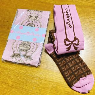 アンジェリックプリティー(Angelic Pretty)のAngelic Pretty タイツオーバーニー　choco(タイツ/ストッキング)