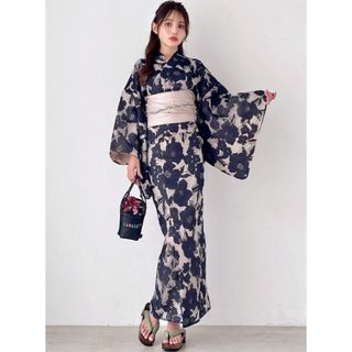 グレイル(GRL)のGRL 2Way 花柄浴衣 帯 セット ワンピース セパレート 新作yukata(浴衣)