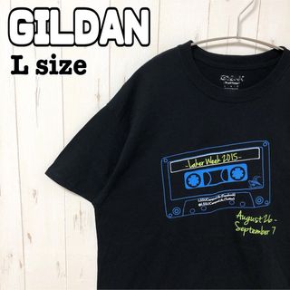 ギルタン(GILDAN)のGILDAN ギルダン　カセットテープ　イラスト　両面プリント　Tシャツ 半袖(Tシャツ/カットソー(半袖/袖なし))