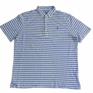 ラルフローレン(Ralph Lauren)のラルフローレン ニットオックスフォード 半袖ポロシャツ ポニー 夏物古着j14(ポロシャツ)