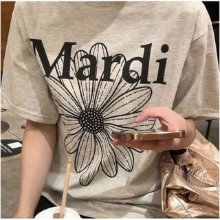 Mardi Mercredi Tシャツ マルディメクルディ　オートミールブラック(Tシャツ(半袖/袖なし))