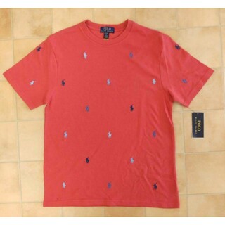 POLO RALPH LAUREN - 新品タグ付き ラルフローレン　ポニー　総柄　半袖 Tシャツ　BOYSＬ160 赤