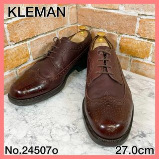 クレマン(KLEMAN)の【メンズブランド革靴】KLEMAN　ウイングチップ　ワインレッド　42(ドレス/ビジネス)