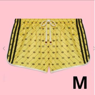 グッチ(Gucci)のadidas x Gucci Shorts "Yellow/Black M(ショートパンツ)