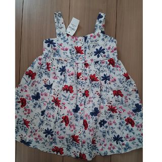 ベビーギャップ(babyGAP)の新品☆ベビーギャップ　花柄　女の子　ワンピース(ワンピース)