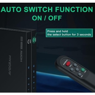 HDMI スイッチャーリモコン付き Xbox PS4 HDTV モニター用