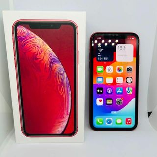 アイフォーン(iPhone)の【送料無料】iPhone XR レッド RED 64 GB SIMフリー(スマートフォン本体)