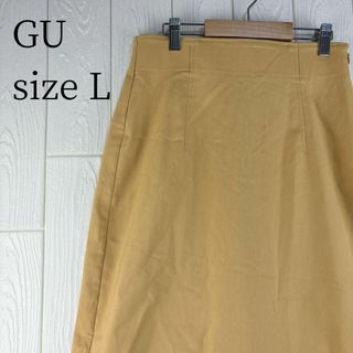 ✅GU サイズ40(L) 膝丈スカート　サイドホック　バック紐(ひざ丈スカート)