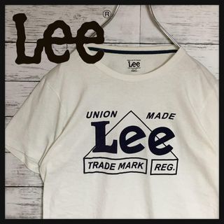 【ビッグロゴワッペン】リー　半袖Tシャツ　人気色ホワイトSサイズ　E397(Tシャツ/カットソー(半袖/袖なし))