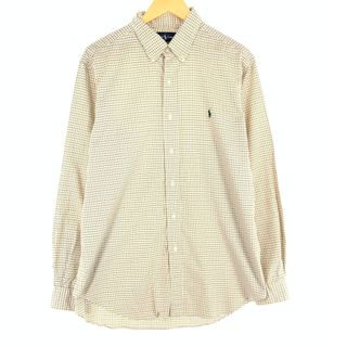 ラルフローレン(Ralph Lauren)の古着 ラルフローレン Ralph Lauren CLASSIC FIT 長袖 ボタンダウンチェックシャツ メンズL /eaa454044(シャツ)