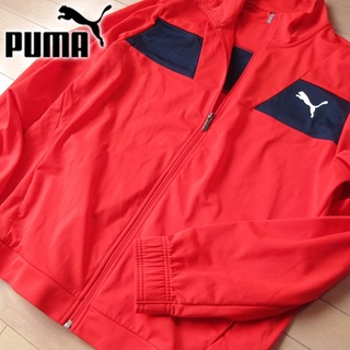 プーマ(PUMA)の美品 (US)XL プーマ PUMA メンズ ジャージ/ジャケット 赤(ジャージ)