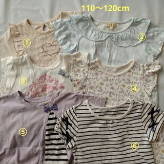 ハッシュアッシュ(HusHush)の110〜120cm 女の子 半袖 トップス おまとめ 6枚(Tシャツ/カットソー)