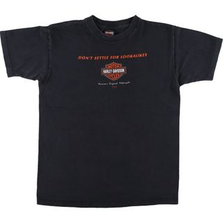 ハーレーダビッドソン(Harley Davidson)の古着 00年代 ハーレーダビッドソン Harley-Davidson モーターサイクル バイクTシャツ USA製 メンズL /eaa454140(Tシャツ/カットソー(半袖/袖なし))