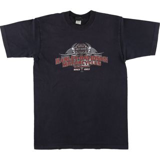 ハーレーダビッドソン(Harley Davidson)の古着 00年代 ハーレーダビッドソン Harley-Davidson モーターサイクル バイクTシャツ USA製 メンズL /eaa454141(Tシャツ/カットソー(半袖/袖なし))