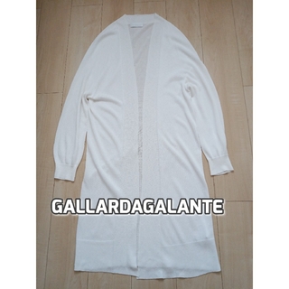 GALLARDA GALANTE - ガリャルダガランテ　ロングカーディガン　綿混　春夏　Ｆ　ホワイト