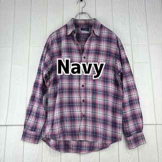 ✅ Navy サイズ38(M) メンズシャツ(シャツ)