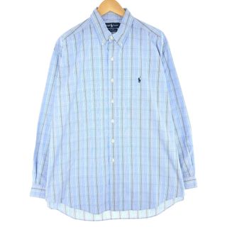 ラルフローレン(Ralph Lauren)の古着 ラルフローレン Ralph Lauren BLAKE 長袖 ボタンダウンチェックシャツ メンズXL /eaa453485(シャツ)