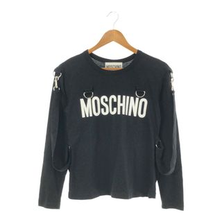 モスキーノ(MOSCHINO)のMOSCHINO COUTURE モスキーノクチュール ベルテッド L/S TEE 長袖Tシャツ カットソー 38サイズ Mサイズ相当 KL7238101(Tシャツ(長袖/七分))