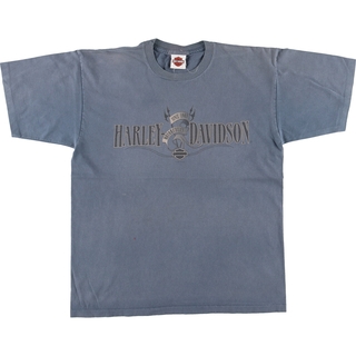 ハーレーダビッドソン(Harley Davidson)の古着 00年代 ハーレーダビッドソン Harley-Davidson モーターサイクル バイクTシャツ USA製 メンズL /eaa454147(Tシャツ/カットソー(半袖/袖なし))