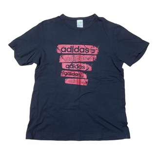 アディダス(adidas)のアディダス　黒　ロゴTシャツ(Tシャツ/カットソー(半袖/袖なし))