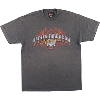 ハーレーダビッドソン(Harley Davidson)の古着 ハーレーダビッドソン Harley-Davidson モーターサイクル バイクTシャツ メンズL /eaa454156(Tシャツ/カットソー(半袖/袖なし))