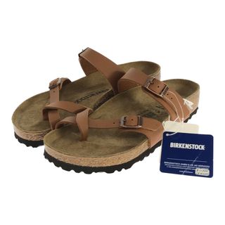 ビルケンシュトック(BIRKENSTOCK)のBIRKENSTOCK ビルケンシュトック Mayari マヤリ トングサンダル 箱付き 38 24.5cm レディース 未使用 1019053 ブラウン(サンダル)