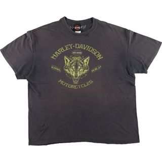 ハーレーダビッドソン(Harley Davidson)の古着 ハーレーダビッドソン Harley-Davidson モーターサイクル バイクTシャツ メンズXXL /eaa454126(Tシャツ/カットソー(半袖/袖なし))