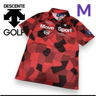 デサント(DESCENTE)の極美品　デサントゴルフ　メンズ　ゴルフウェア　ポロシャツ　半袖　M(ウエア)