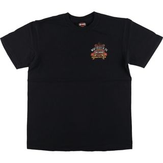 ハーレーダビッドソン(Harley Davidson)の古着 ハーレーダビッドソン Harley-Davidson バックプリント モーターサイクル バイクTシャツ メンズL  /eaa454128(Tシャツ/カットソー(半袖/袖なし))