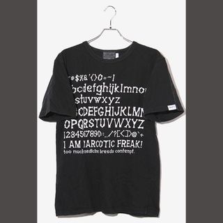 アザー(other)のナーコティック コットン ロゴプリント 半袖Tシャツ カットソー M  ブラック(Tシャツ/カットソー(半袖/袖なし))