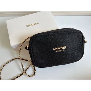 CHANEL - シャネル 海外ノベルティ ポーチ 箱付き　チェーン付き