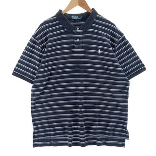 ラルフローレン(Ralph Lauren)の古着 ラルフローレン Ralph Lauren POLO by Ralph Lauren 半袖 ボーダー ポロシャツ メンズXL /eaa400317(ポロシャツ)