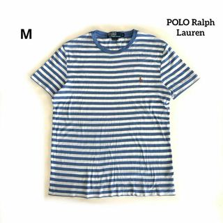 POLO RALPH LAUREN - ポロ ラルフローレン 半袖 Tシャツ ボーダー 古着 ポニー 刺繍ロゴ  M