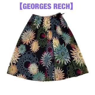 【GEORGES RECH】花柄　和風　和柄　スカート